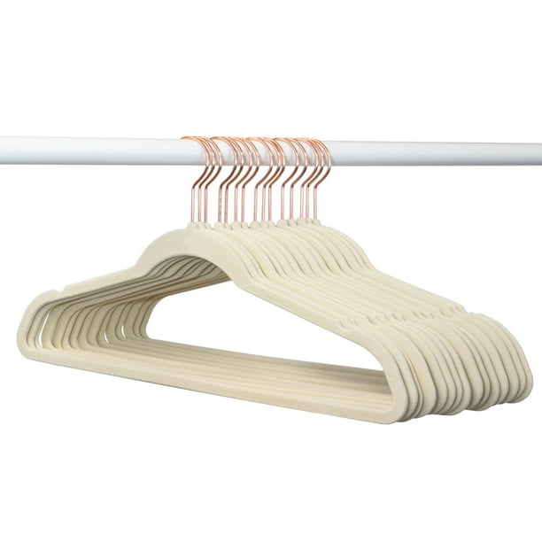 Ivory Closet Complete Ultra-Thin No Slip Velvet Pants and Skirt Hangers with Clips 5 Pack Gold Hook Ivory Closet Complete Ultra-Thin No Slip Velvet Pants and Skirt Hangers with Clips 5 Pack Gold Hook